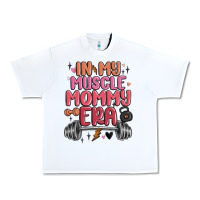 White in my muscle mommy era Urban Heavy Tee - MaliasSmallBusiness
