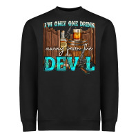 Black im only one drink Heavyweight Sweatshirt - NancyCooperArtShop