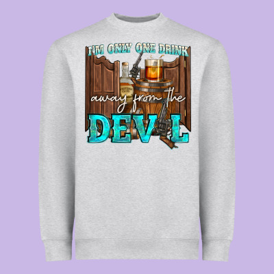 Im Only One Drink Heavyweight Sweatshirt Designed By Nancycooperartshop