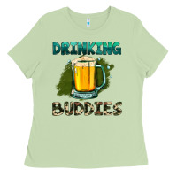 Matcha drinking buddies with beer Ladies Tee - HRA Design Shop