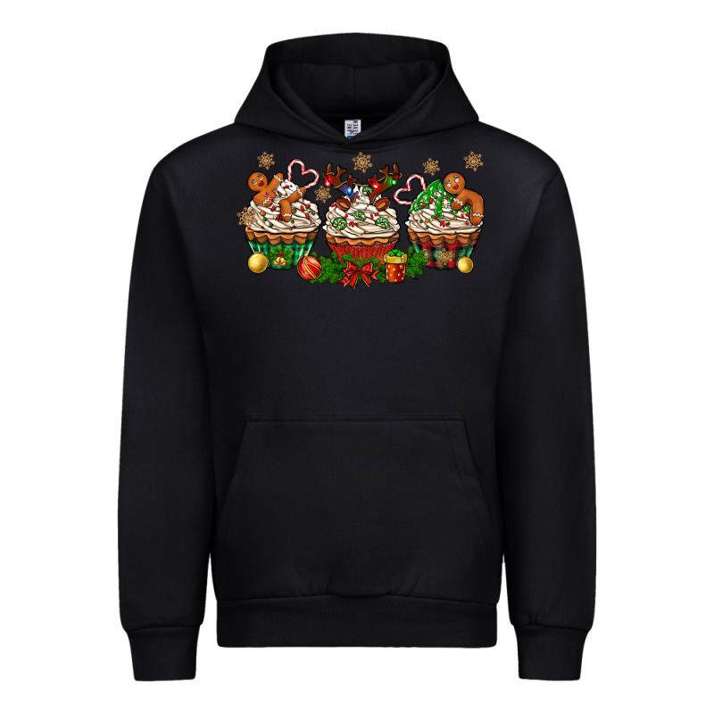 Christmas Cupcake With Gingerbreads Bbs Urban Hoodie by BundleAndBundleShop | Teevron