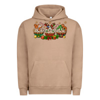 Pigment Burro christmas cupcake with gingerbreads bbs Urban Hoodie - BundleAndBundleShop