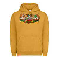 Pigment Peanut Butter christmas cupcake with gingerbreads bbs Urban Hoodie - BundleAndBundleShop
