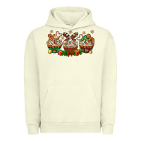 Pigment Pistachio christmas cupcake with gingerbreads bbs Urban Hoodie - BundleAndBundleShop