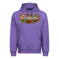 Tulip christmas cupcake with gingerbreads bbs Urban Hoodie - BundleAndBundleShop
