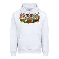 White christmas cupcake with gingerbreads bbs Urban Hoodie - BundleAndBundleShop