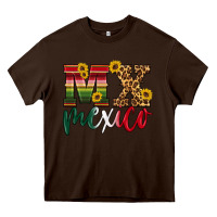Chocolate Brown mexico Heavy Core Tee - HRA Design Shop