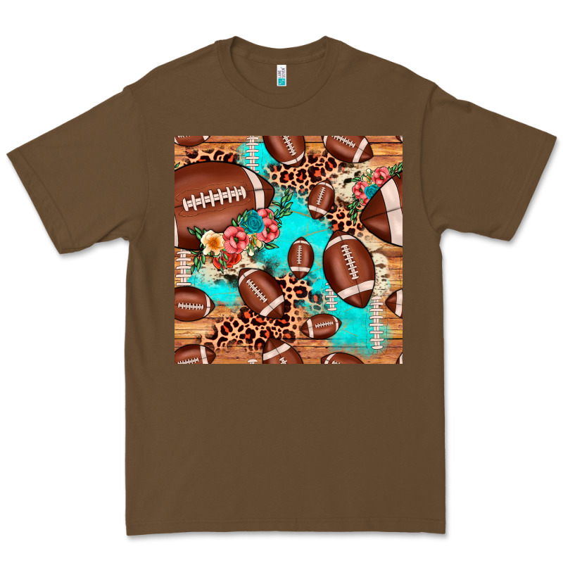 Football Leopard Cowhide Seamless Pattern Premium Tee by JahusDesignShop | Teevron