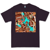 Plum football leopard cowhide seamless pattern Premium Tee - JahusDesignShop