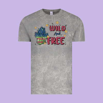 Wild And Free Vintage Tee Designed By Maliassmallbusiness
