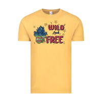 Vintage Mustard wild and free Vintage Tee - MaliasSmallBusiness