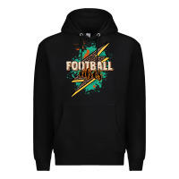 Black Football Vibes Premium Hoodie - HowdyJamesFarm
