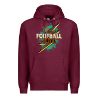 Burgundy Football Vibes Premium Hoodie - HowdyJamesFarm