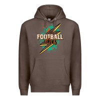 Coffee Football Vibes Premium Hoodie - HowdyJamesFarm
