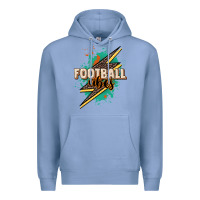 Colony Blue Football Vibes Premium Hoodie - HowdyJamesFarm
