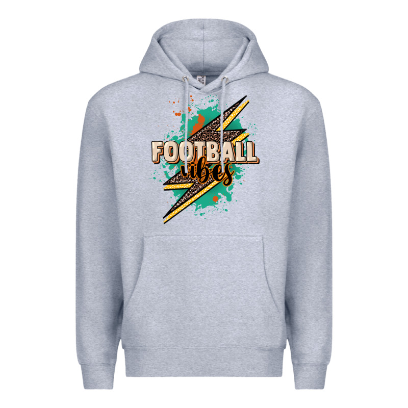 Football Vibes Premium Hoodie by HowdyJamesFarm | Teevron