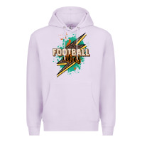 Lilac Football Vibes Premium Hoodie - HowdyJamesFarm