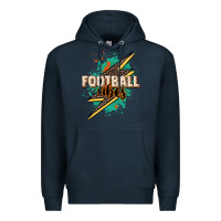 Navy Football Vibes Premium Hoodie - HowdyJamesFarm