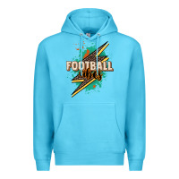 Ocean Blue Football Vibes Premium Hoodie - HowdyJamesFarm