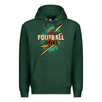 Sports Green Football Vibes Premium Hoodie - HowdyJamesFarm