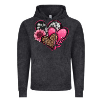 Vintage Black valentines day western hearts and sunflower Vintage Hoodie - Jasminsmagicworld