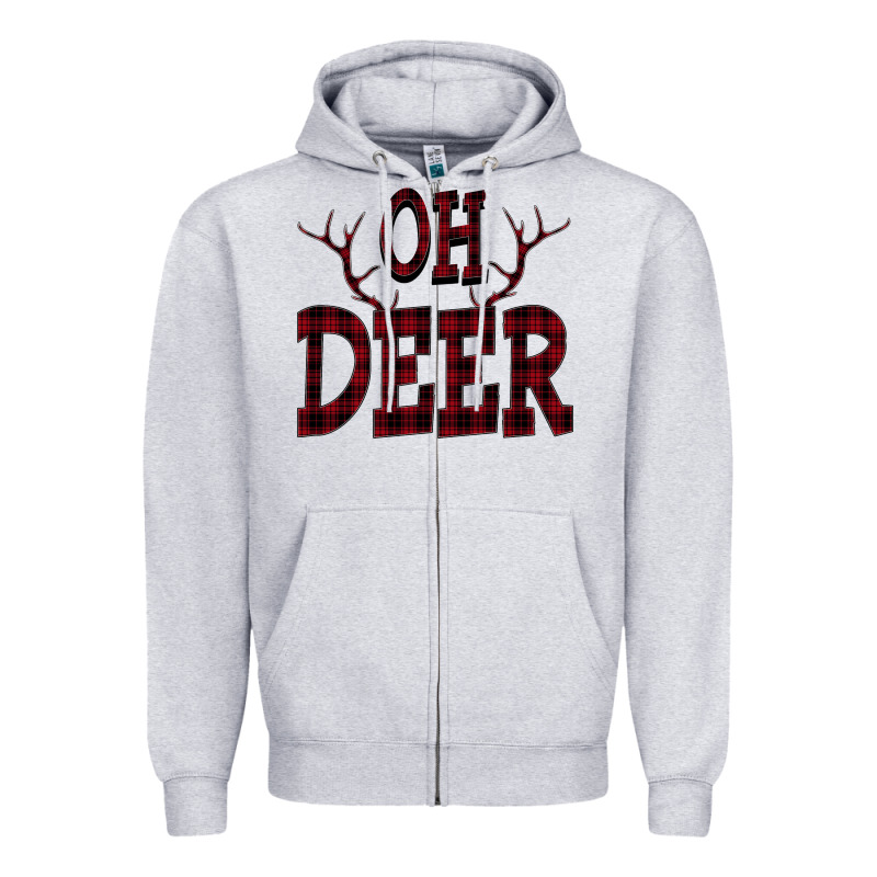 Oh Deer Tshirt Zipper Hoodie by Bettercallsaul | Teevron