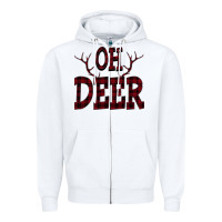White Oh Deer tshirt Zipper Hoodie - Bettercallsaul