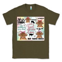 Army Green cow farm life Classic Tee - MaliasSmallBusiness