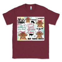Burgundy cow farm life Classic Tee - MaliasSmallBusiness