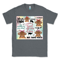 Charcoal Heather cow farm life Classic Tee - MaliasSmallBusiness