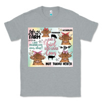 Heather Grey cow farm life Classic Tee - MaliasSmallBusiness