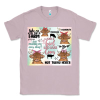 Lilac cow farm life Classic Tee - MaliasSmallBusiness