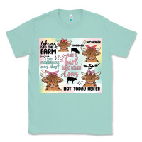 Seafoam cow farm life Classic Tee - MaliasSmallBusiness