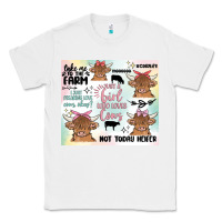 White cow farm life Classic Tee - MaliasSmallBusiness