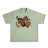 Oil Green melanin hearts Urban Heavy Tee - MaliasSmallBusiness