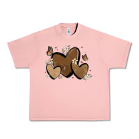 Salmon melanin hearts Urban Heavy Tee - MaliasSmallBusiness