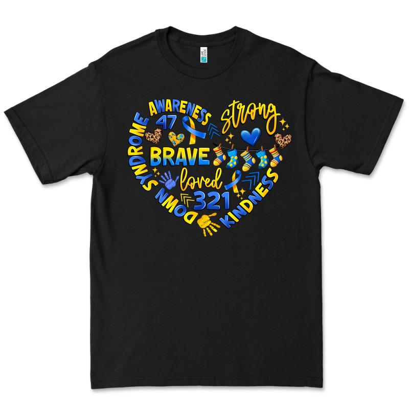 Down Syndrome Awareness Heart Premium Tee by Artiststas | Teevron