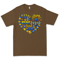 Cacao down syndrome awareness heart Premium Tee - Artiststas