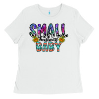 White small business baby Ladies Tee - CowhideDigitalArt