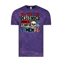 Cloud Purple we are not descended from a fearful me Vintage Tee - MaliasSmallBusiness