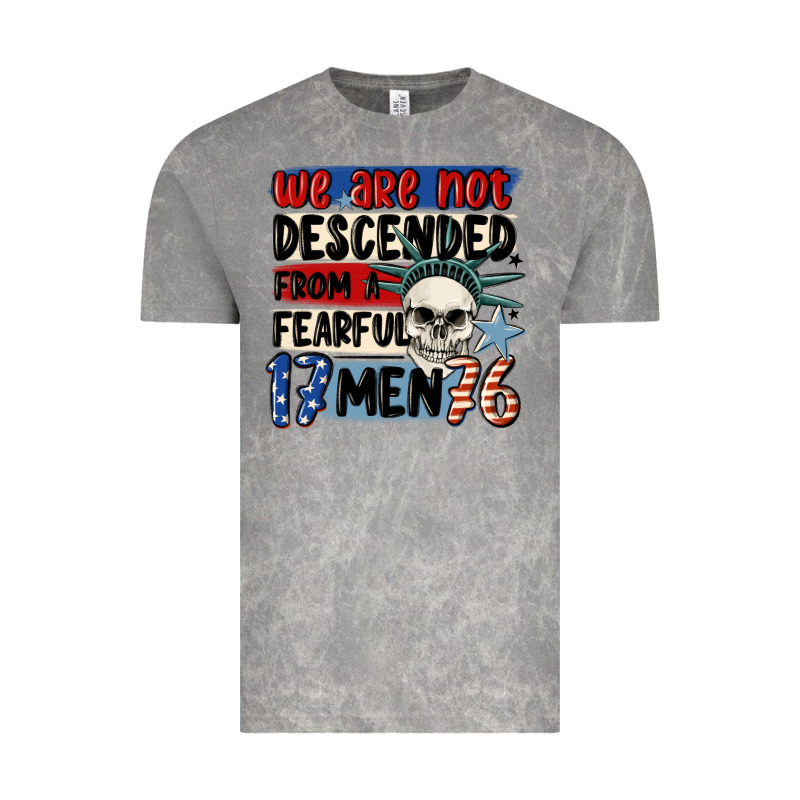 We Are Not Descended From A Fearful Me Vintage Tee by MaliasSmallBusiness | Teevron