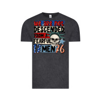 Vintage Black we are not descended from a fearful me Vintage Tee - MaliasSmallBusiness