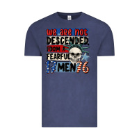 Vintage Denim we are not descended from a fearful me Vintage Tee - MaliasSmallBusiness