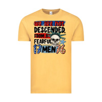 Vintage Mustard we are not descended from a fearful me Vintage Tee - MaliasSmallBusiness