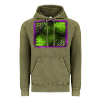 Vintage Olive leopard halloween background Vintage Hoodie - Jasminsmagicworld