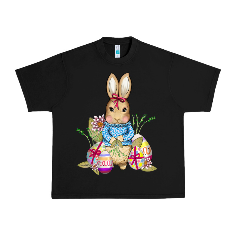 Easter Bunny And Eggs Urban Heavy Tee by AdoDesignShop | Teevron