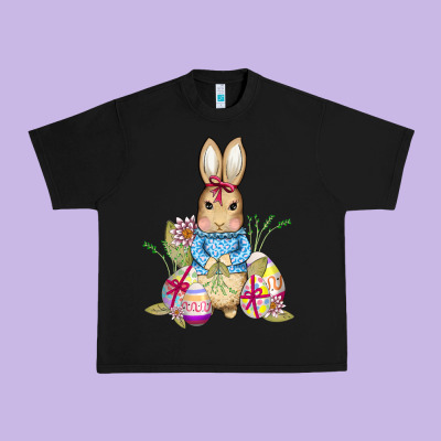 Easter Bunny And Eggs Urban Heavy Tee Designed By Adodesignshop