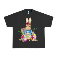 Pigment Black easter bunny and eggs Urban Heavy Tee - AdoDesignShop