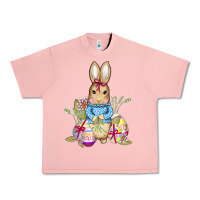 Salmon easter bunny and eggs Urban Heavy Tee - AdoDesignShop