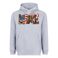 Heather Grey Army christmas love 4th Of July Heavyweight Hoodie - HowdyJamesFarm
